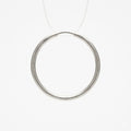 Minimalist Sterling Silver Single Hoop Earring